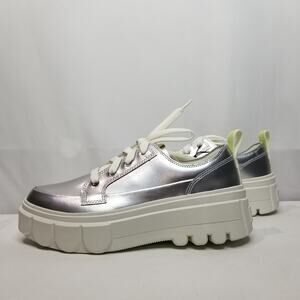 Sorel Women Caribou X Waterproof Platform Sneakers Size 8.5 Silver 10016493 NWT
